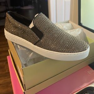 Michael Kors Bronze Slip Ons